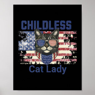 Poster Cat Lady Vote Pour Les Femmes