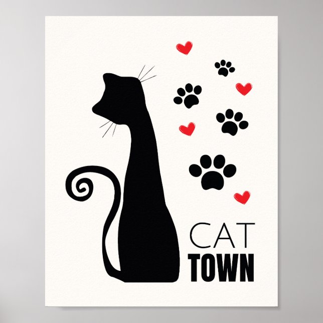 Poster Cat town  (Devant)