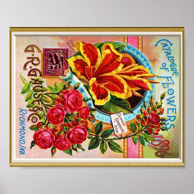 Poster Catalogue de couverture de semences 1896 Richmond  (Devant)