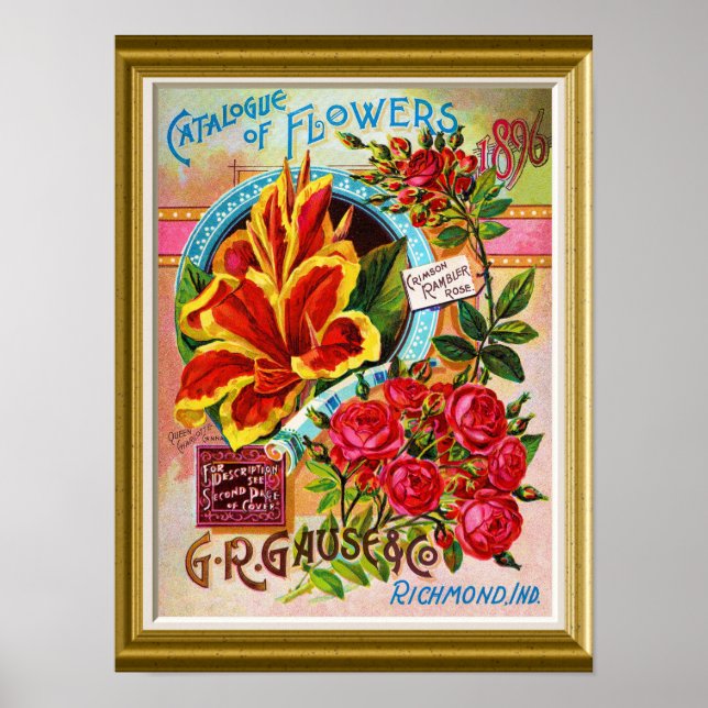 Poster Catalogue des semences vintage (Devant)