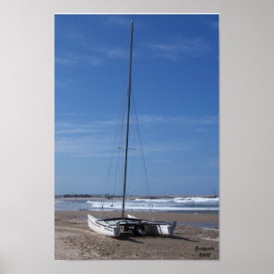 Poster Catamaran Sur Une Plage