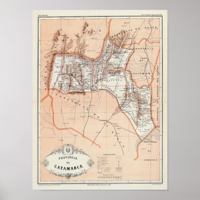 Poster Catamarca, Argentine (Devant)