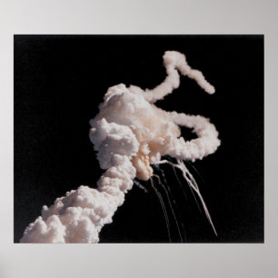 Poster Catastrophe de la navette spatiale Challenger