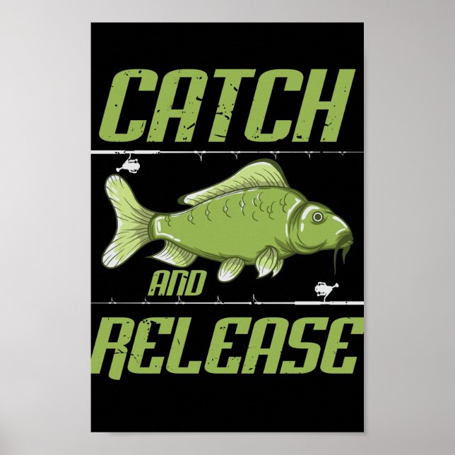 Poster Catch and release Carp Hunting (Devant)