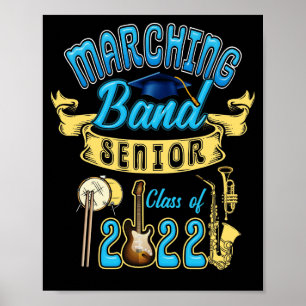 Poster Catégorie de 2022 Marching Band Graduation Senior
