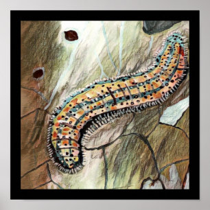 Poster Caterpillar 🐛 De L'Est 🦋 Papillon Blanc