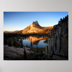 Poster Cathedral Peak Sunset - John Muir Trail - Yosemite