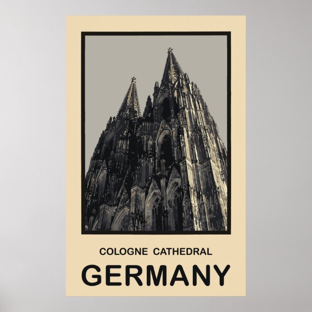 Poster Cathédrale allemande de Cologne (Devant)