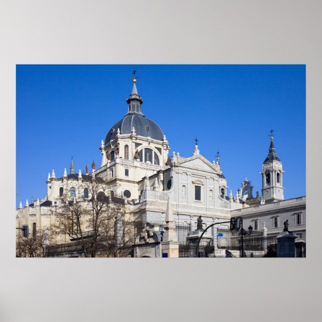 Poster Cathédrale Almudena à Madrid (Devant)