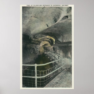 Poster Cathédrale Archway Vue de la piscine de Siloam