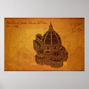 Poster Cathédrale : Basilique de Père Noël Maria del Fior