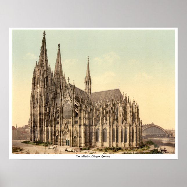 Poster Cathédrale, Cologne, Allemagne (Devant)