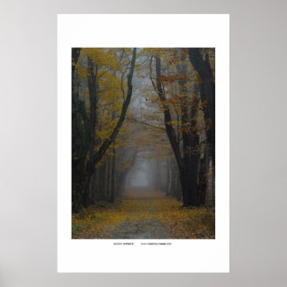 Poster cathédrale d'automne