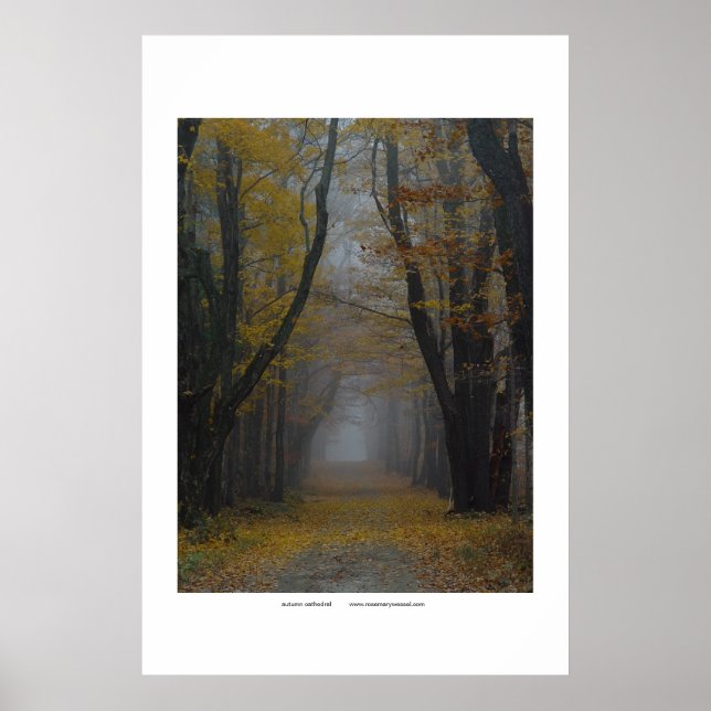 Poster cathédrale d'automne (Devant)