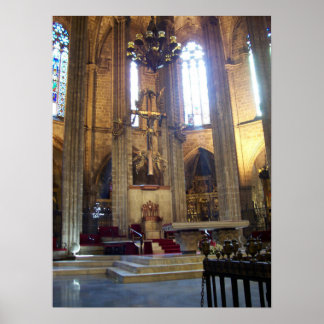 Poster Cathédrale de Barcelone