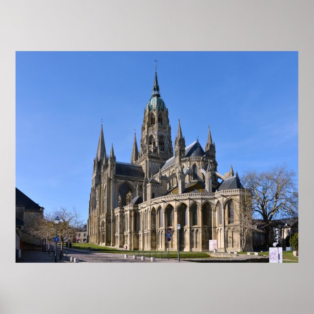 Poster Cathédrale de Bayeux en France (Devant)