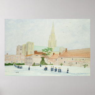 Poster Cathédrale de Chichester et chorale visitée