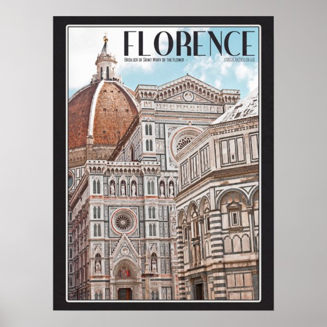 Poster Cathédrale de Florence (Devant)