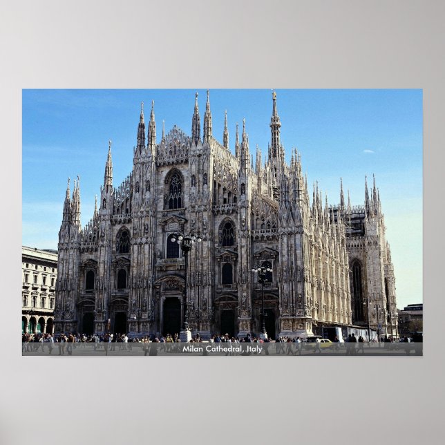 Poster Cathédrale de Milan, Italie (Devant)