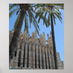 Poster Cathédrale de Palma Majorque Espagne Vacances