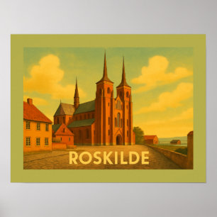Poster Cathédrale de Roskilde Danemark