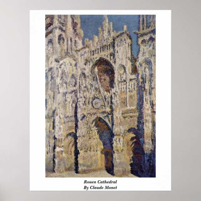 Poster Cathédrale De Rouen Par Claude Monet (Devant)