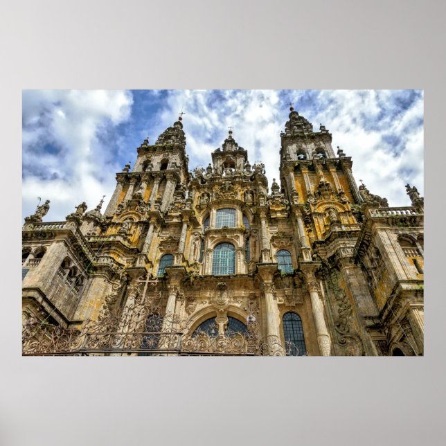 Poster Cathédrale de Saint-Jacques-de-Compostelle (Devant)
