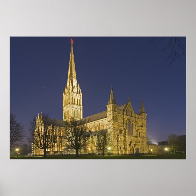 Poster Cathédrale de Salisbury (Devant)
