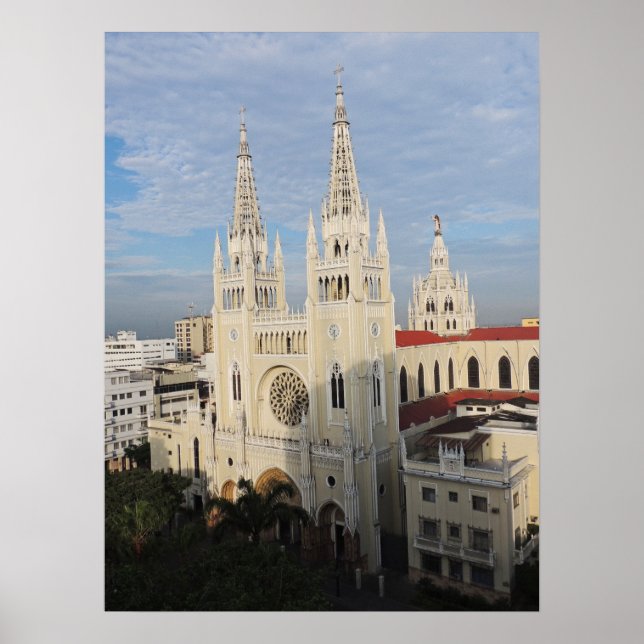 Poster Cathédrale du matin - Guayaquil - Equateur (Devant)