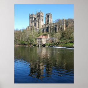 Poster Cathédrale et moulin de Durham
