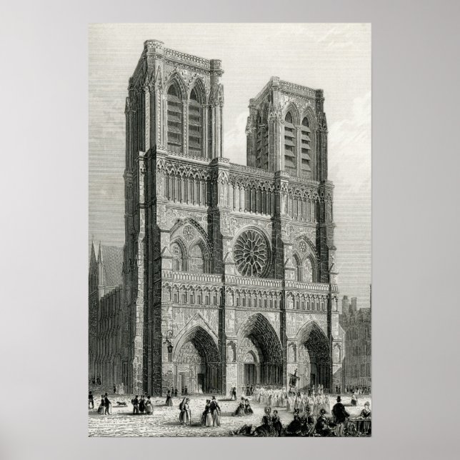 Poster Cathédrale Notre-Dame de Paris (Devant)