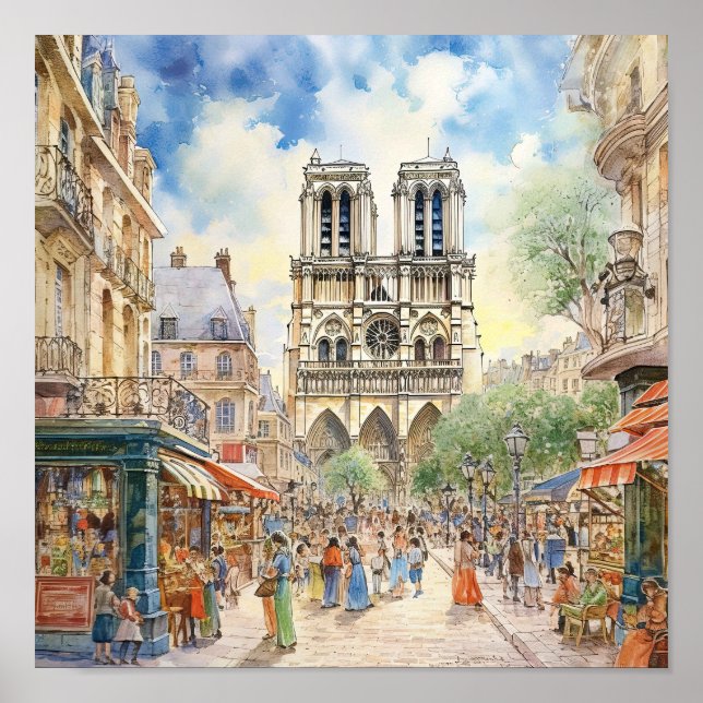 Poster Cathédrale Notre-Dame de Paris (Devant)