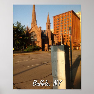 Poster Cathédrale Place et Guaranty Building