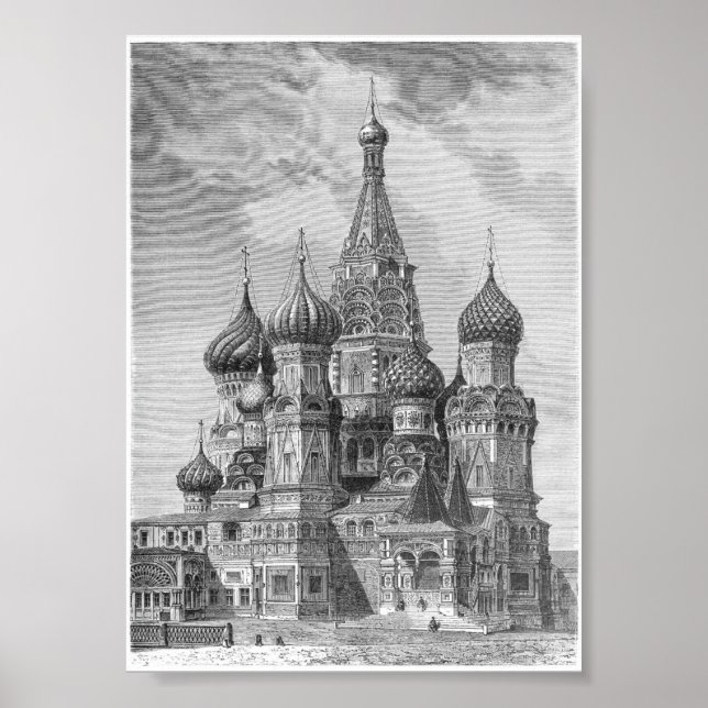 Poster Cathédrale Saint-Basile, Moscou (Devant)