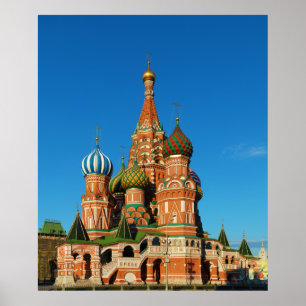 Poster Cathédrale Saint Basile Moscou Russie