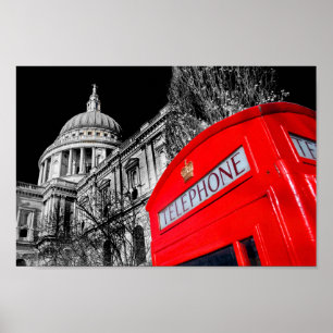 Poster Cathédrale St Paul Londres Angleterre Royaume-Uni