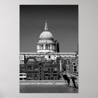 Poster Cathédrale St Pauls Londres Angleterre Royaume-Uni