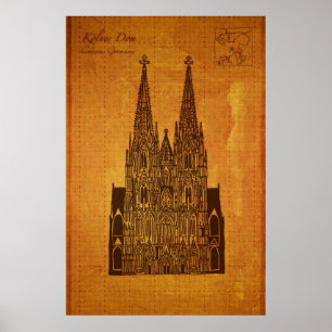 Poster Cathédrales : Und Maria de Hohe Domkirche St Peter