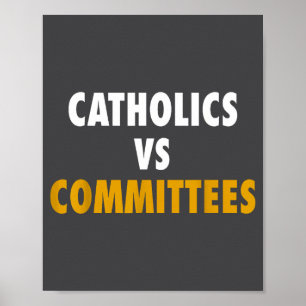 Poster Catholiques contre comités