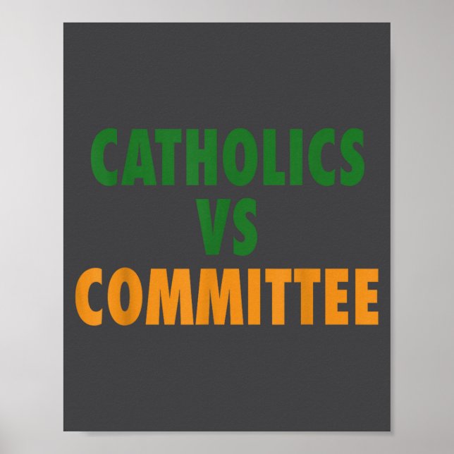 Poster Catholiques contre comités  (Devant)