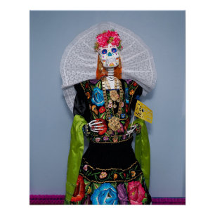 Poster Catrina Tehuana
