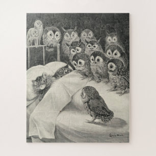 Póster Cats Nightmare. Louis Wain Jigsaw Puzzle