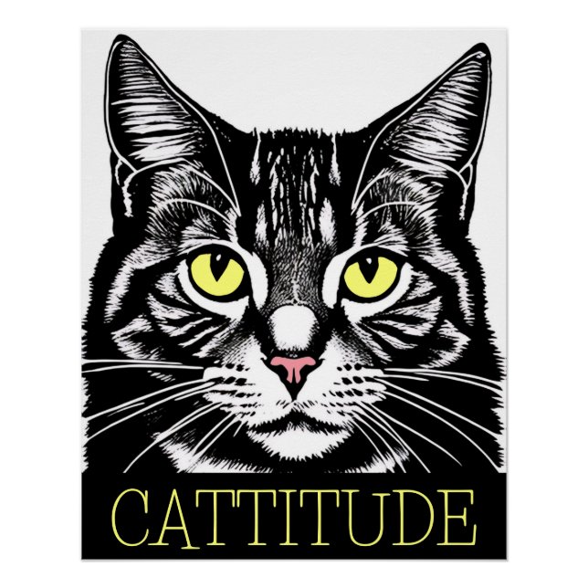 Poster Cattitude (Devant)