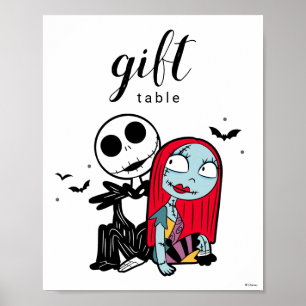 Poster Cauchemar avant Noël Anniversaire Carte Table