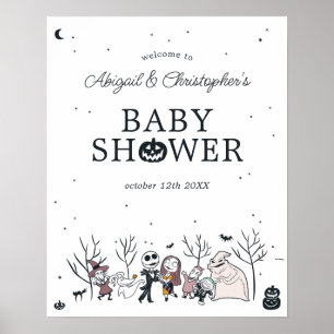 Poster Cauchemar avant Noël Baby shower Bienvenue