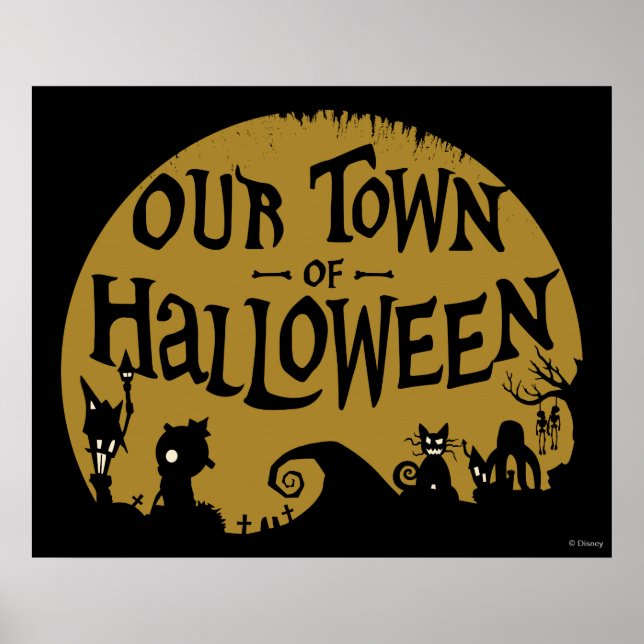Poster Cauchemar avant Noël | Notre Ville D'Halloween (Devant)