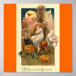 Poster cauchemar d'halloween