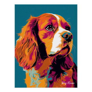 Poster Cavalier King Charles Spaniel 001 - Bruno Pokopen