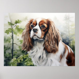 Poster Cavalier King Charles Spaniel Blenheim