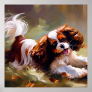 Poster Cavalier King Charles Spaniel Chien